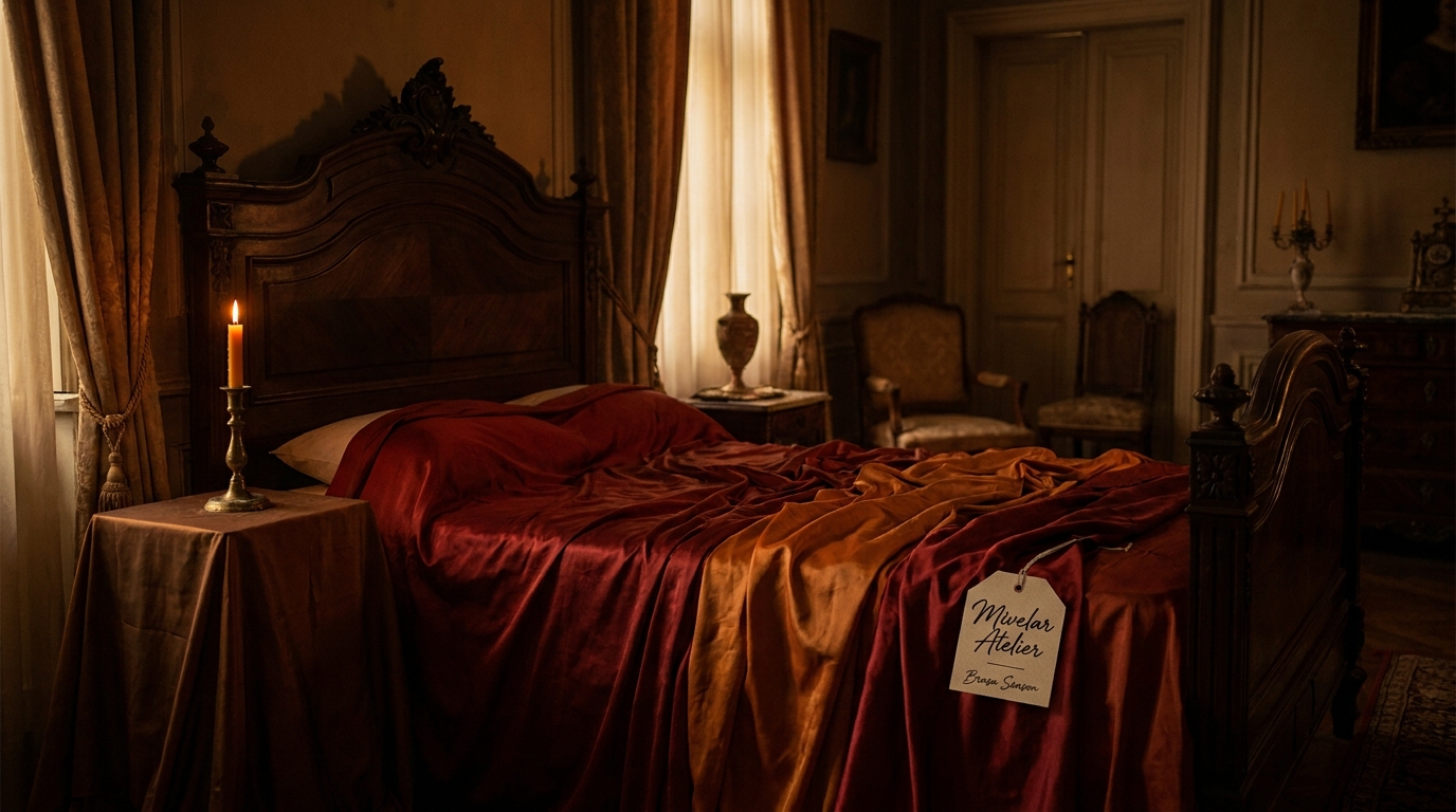 Escena barroca tardía con vestido A como objeto central